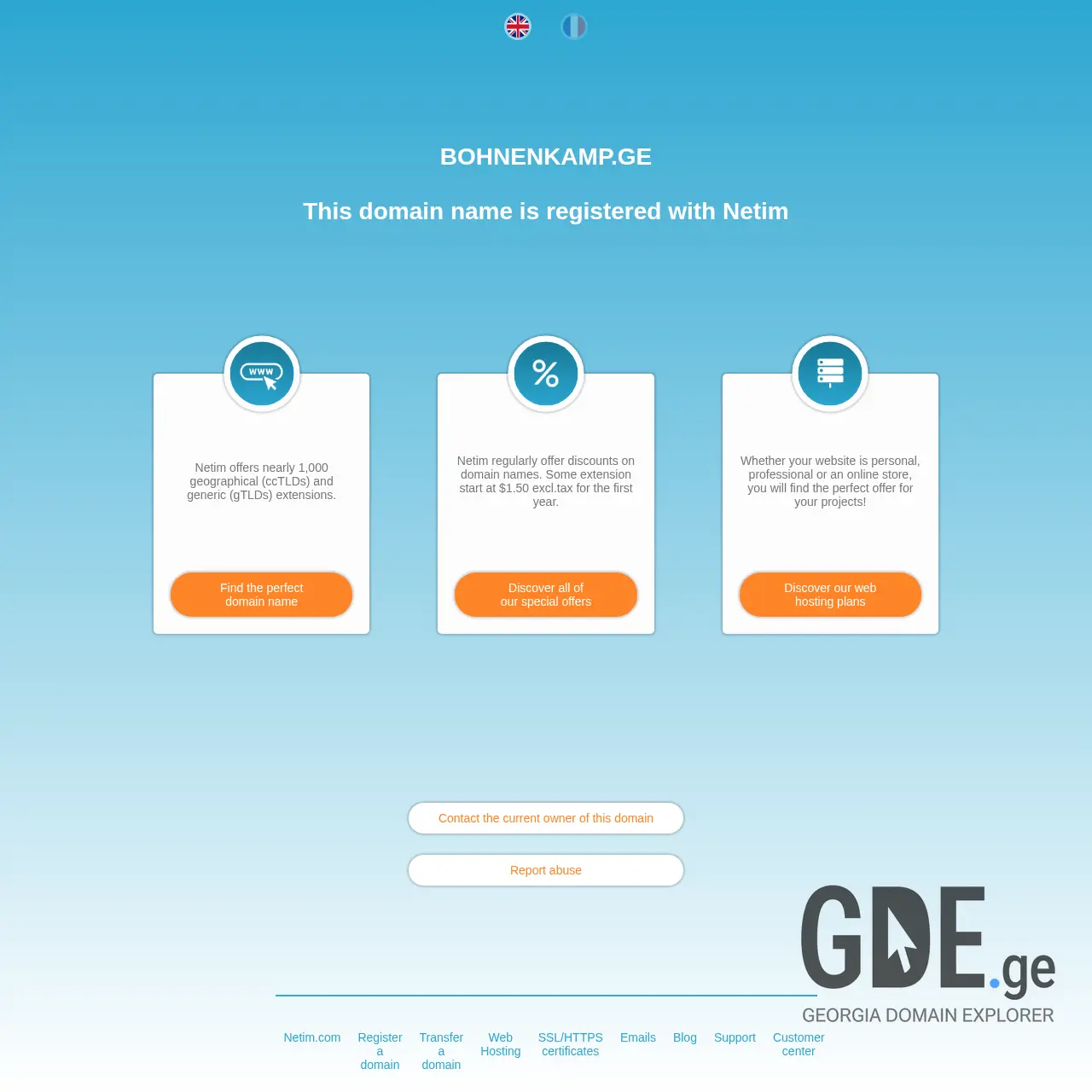 Screenshot of the site bohnenkamp.ge at 2025-12-08