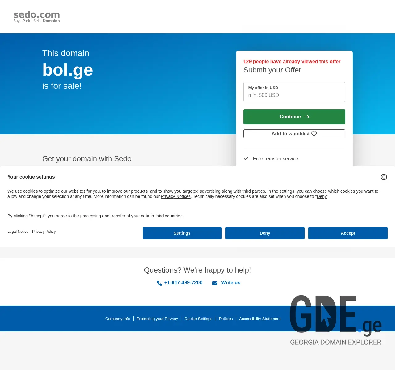 Screenshot of the site bol.ge at 2025-11-26