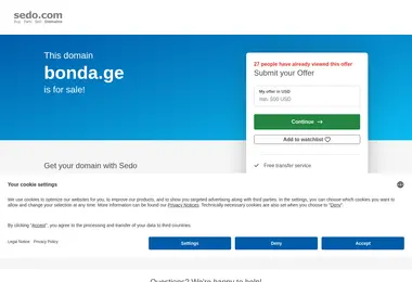 Скриншот bonda.ge
