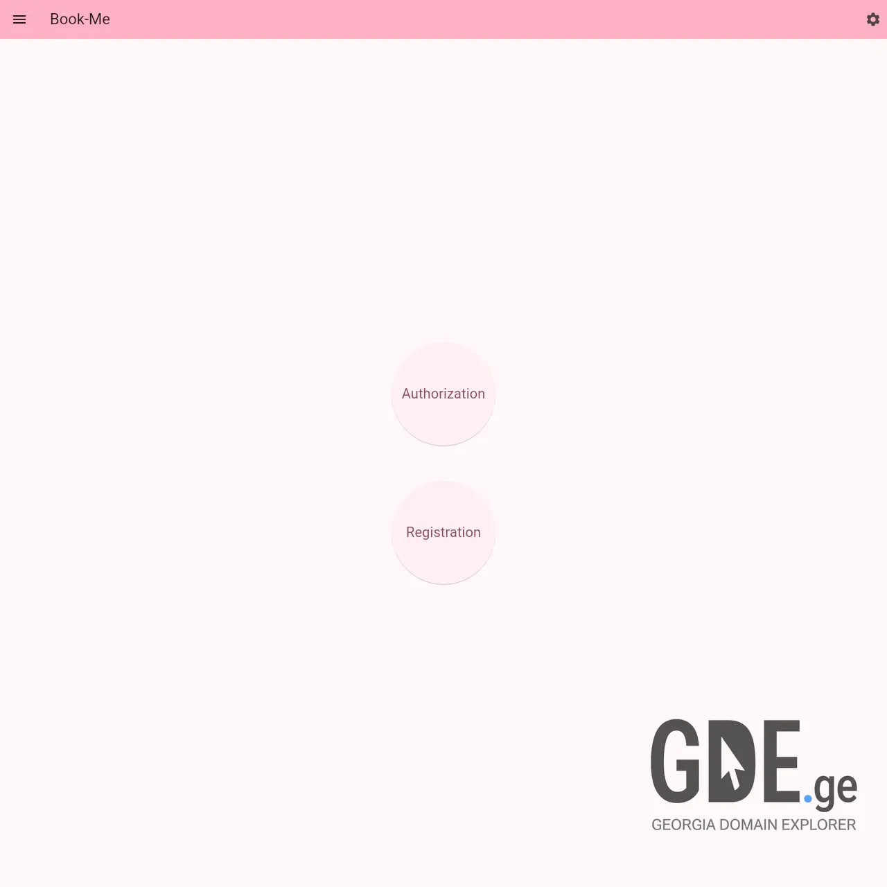 Screenshot of the site book-me.ge at 2025-12-07