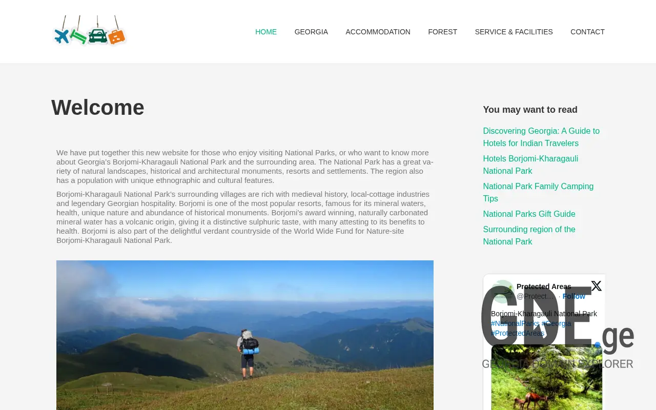 Screenshot of the site borjomi-kharagauli-np.ge at 2025-11-28