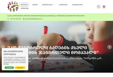 Screenshot of borjomisbagebi.ge