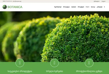 botanica.ge-ის ეკრანის სურათი
