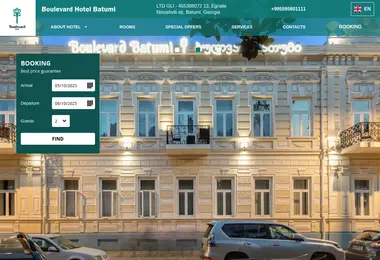 Screenshot of boulevardhotel.ge