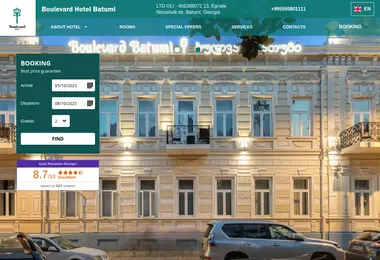 Screenshot of boulevardhotelbatumi.ge