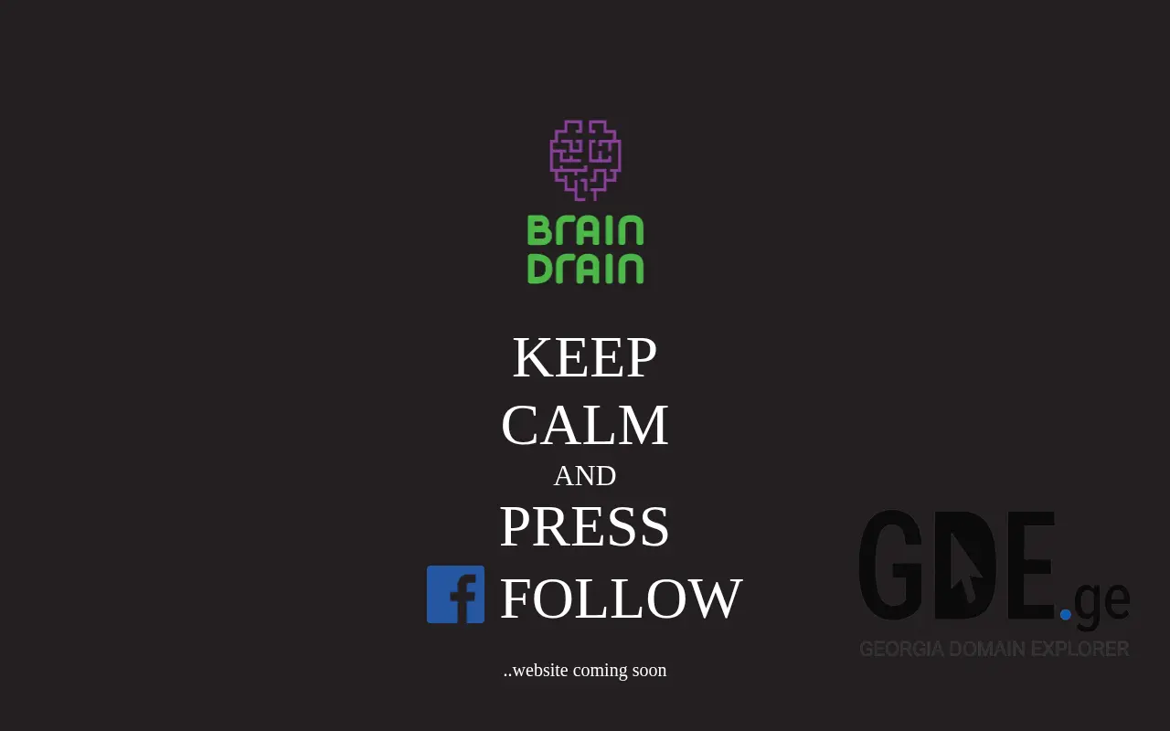 Screenshot of the site braindrain.ge at 2025-11-28