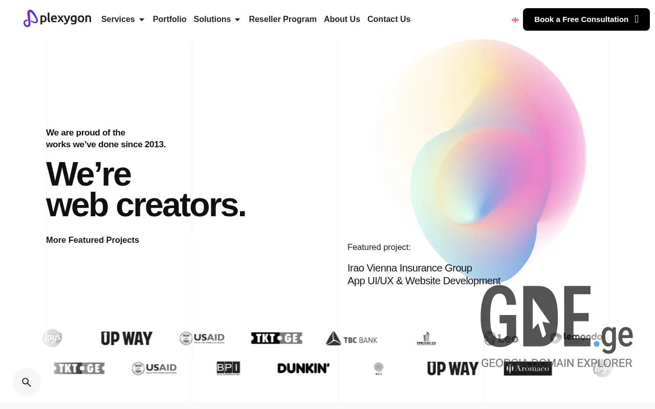 Screenshot of the site brandify.ge at 2025-11-28