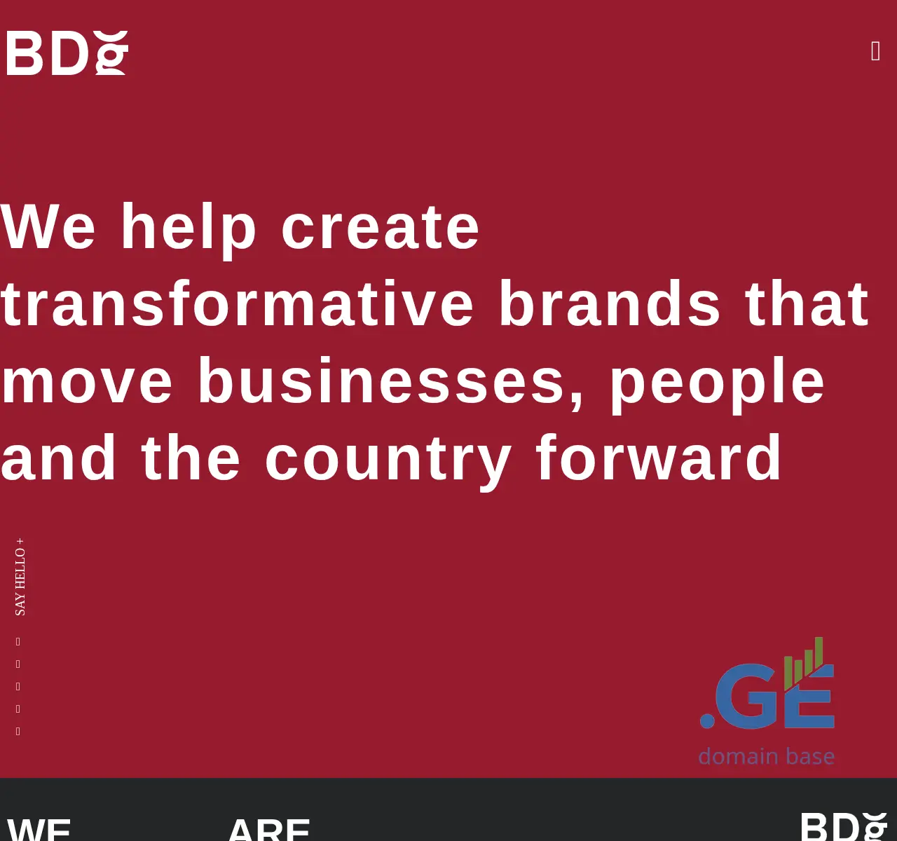 Screenshot of the site branding.ge at 2025-11-24