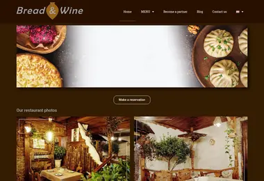 Screenshot of breadandwine.ge