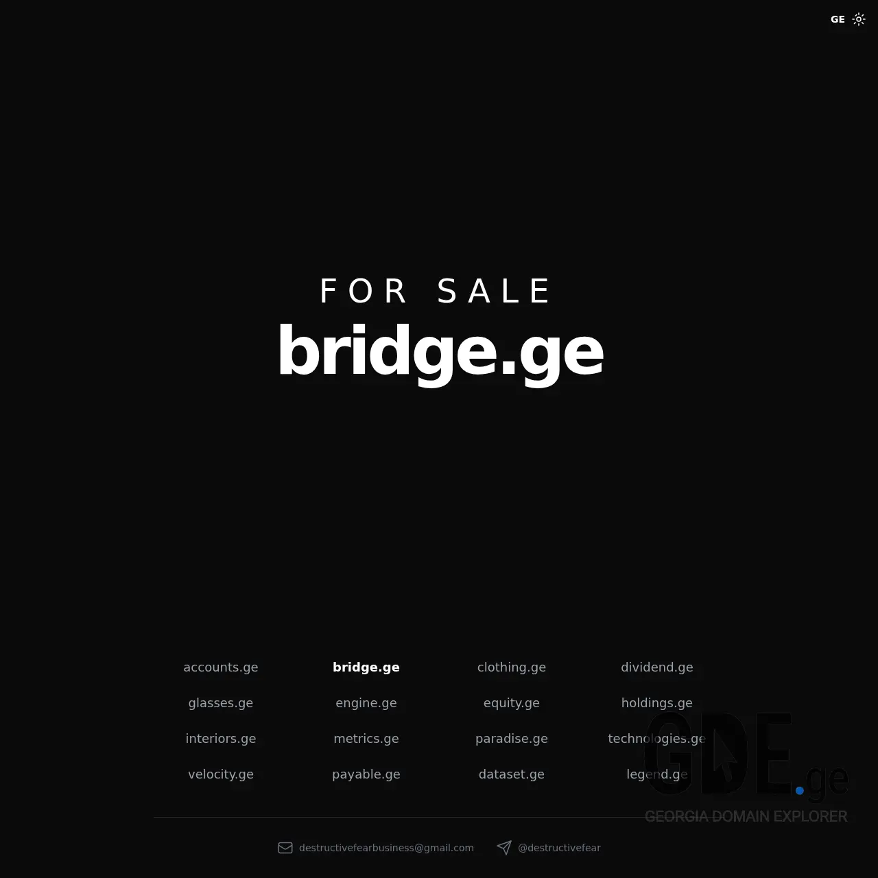 Screenshot of the site bridge.ge at 2025-12-15