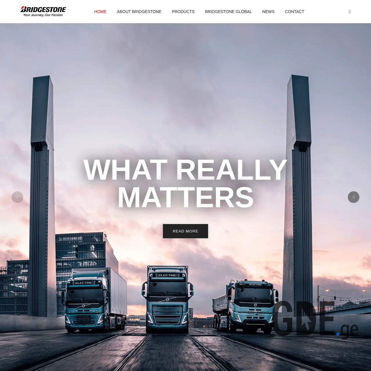 Screenshot of the site bridgestonegeorgia.ge at 2025-12-07