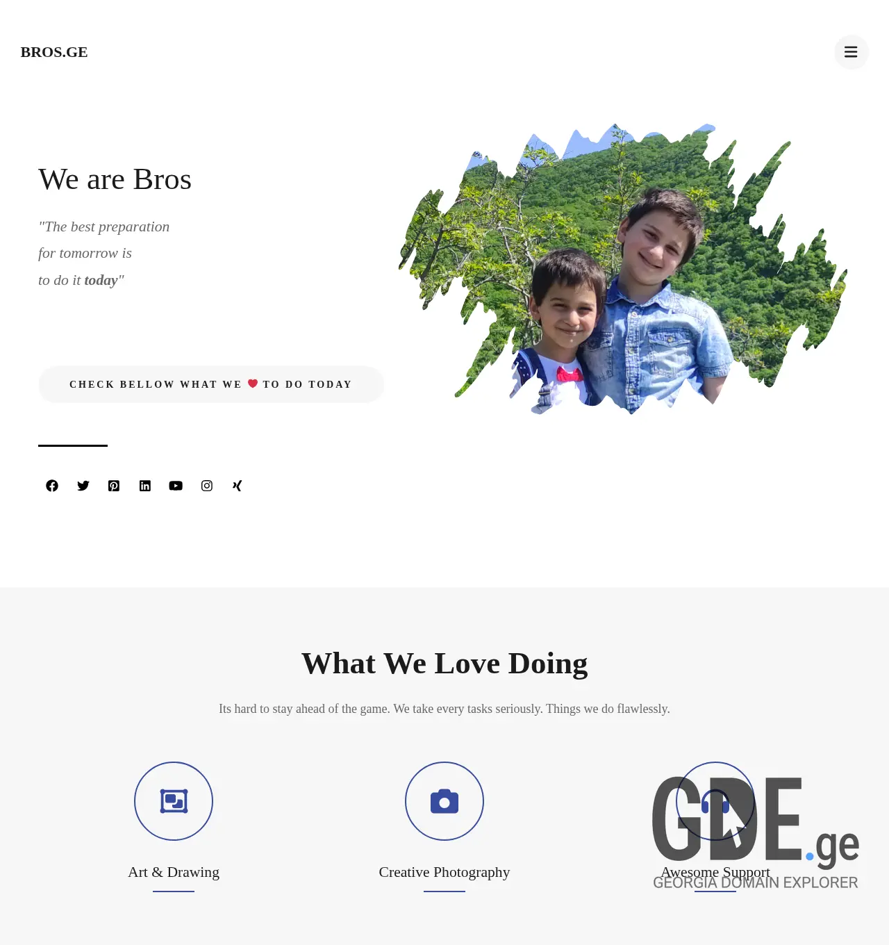 Screenshot of the site bros.ge at 2025-12-03