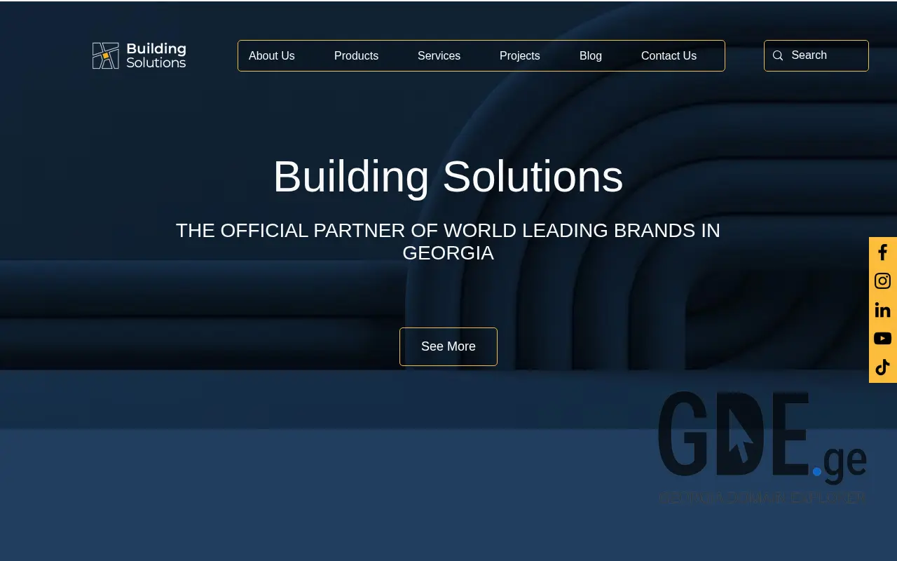 Screenshot of the site bs.ge at 2025-11-28