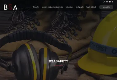 Скриншот bsasafety.ge