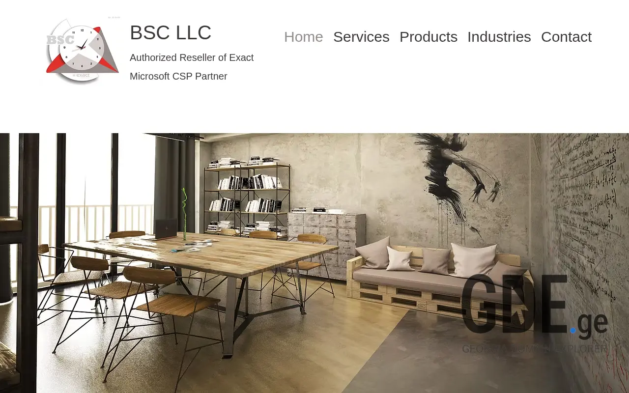 Screenshot of the site bsc.ge at 2025-11-28