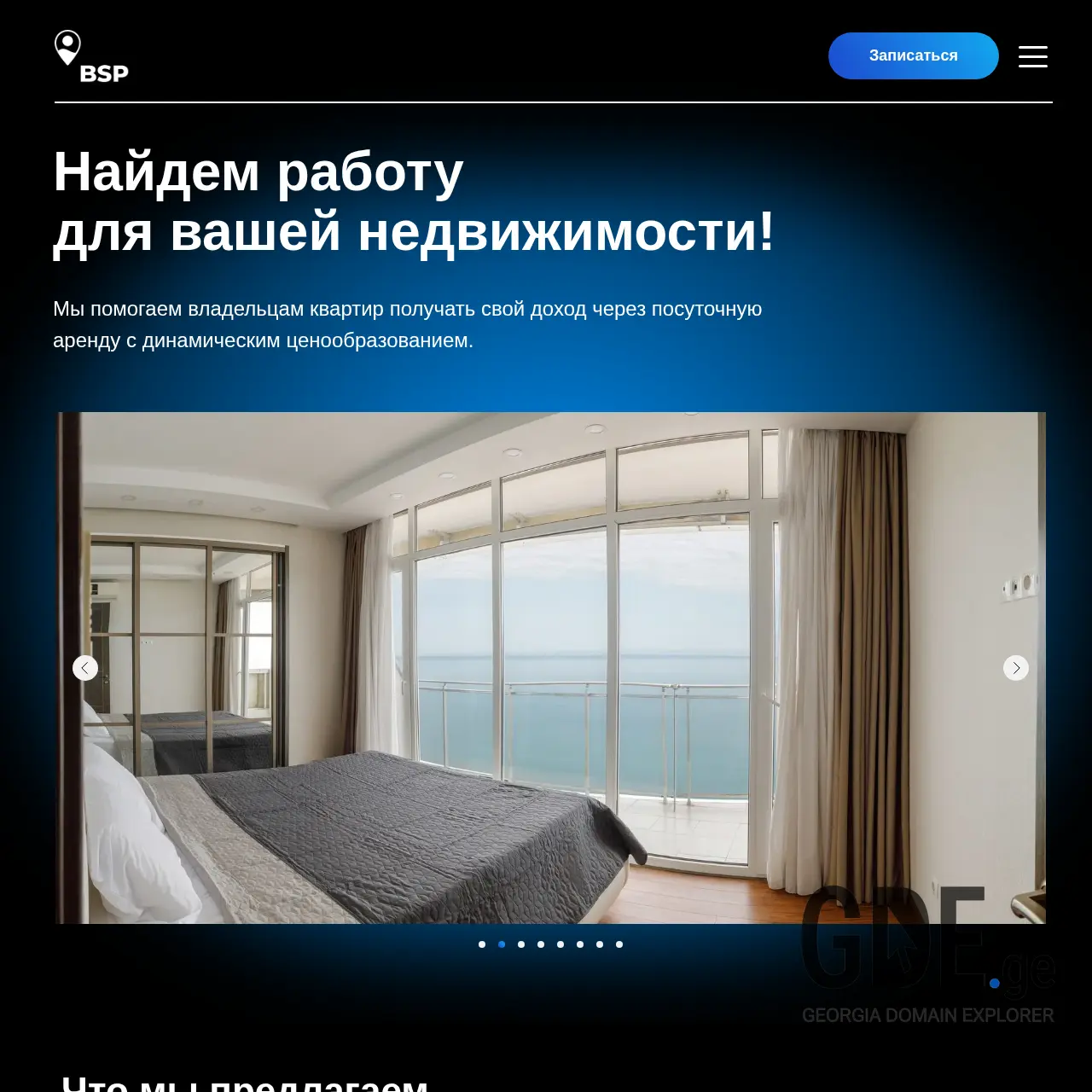 Screenshot of the site bspsystem.ge at 2026-01-23
