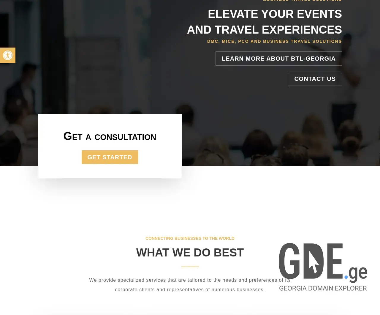 Screenshot of the site btl-georgia.ge at 2025-12-07