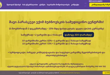 Скриншот bubnovsky.ge