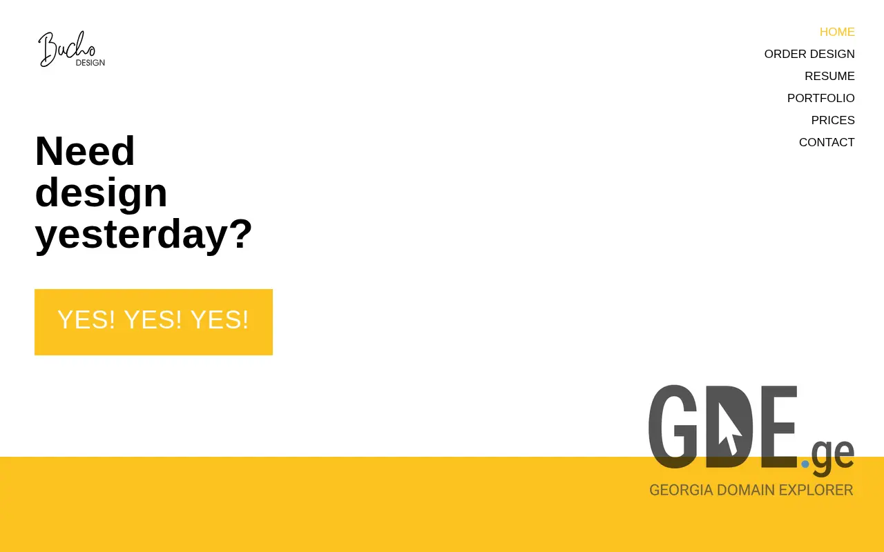 Screenshot of the site bucho.ge at 2025-11-28