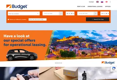 Screenshot of budget.com.ge