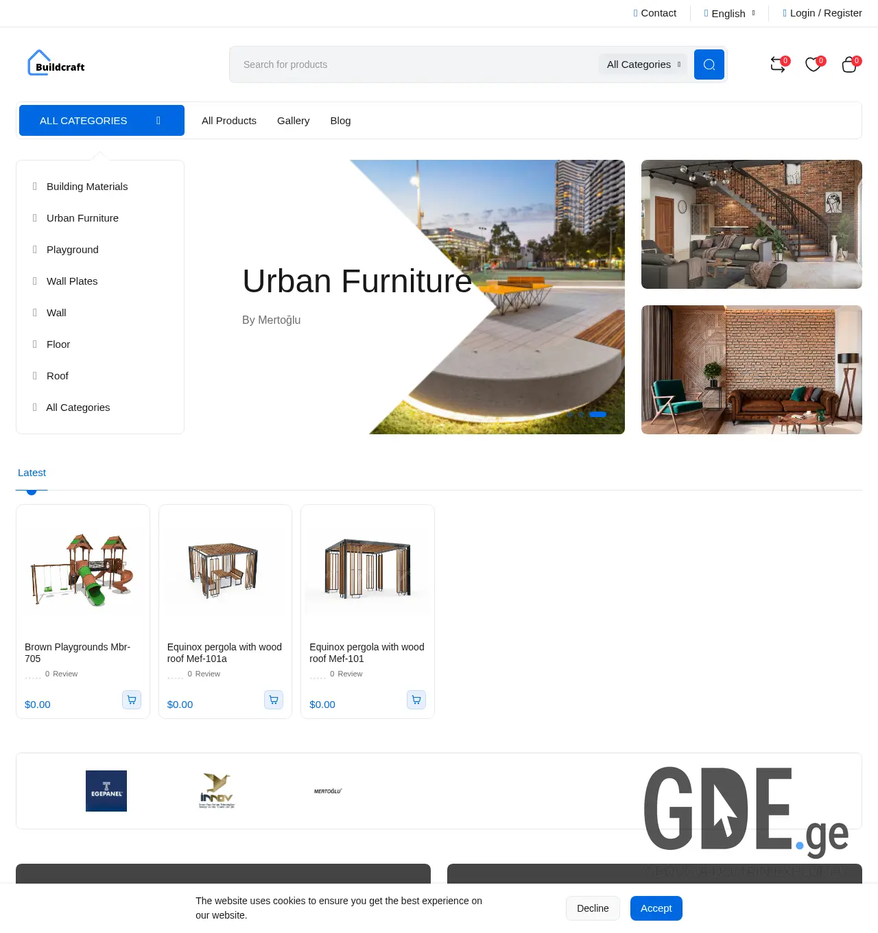 Screenshot of the site buildcraft.ge at 2025-12-06