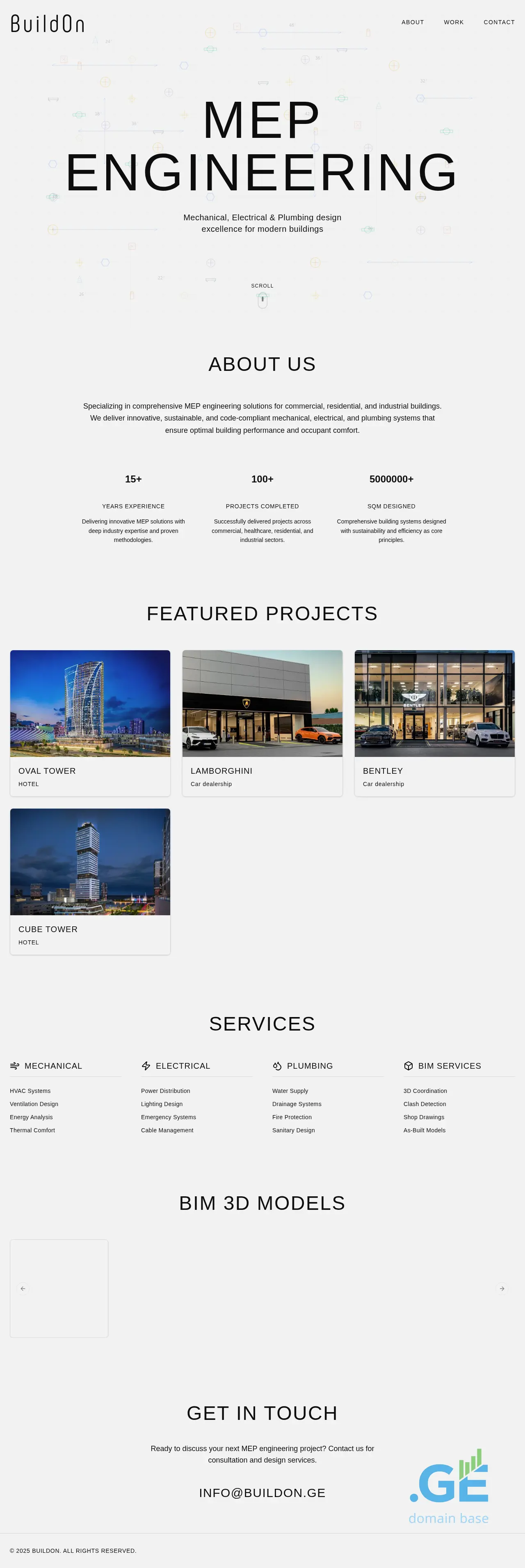 Screenshot of the site buildon.ge