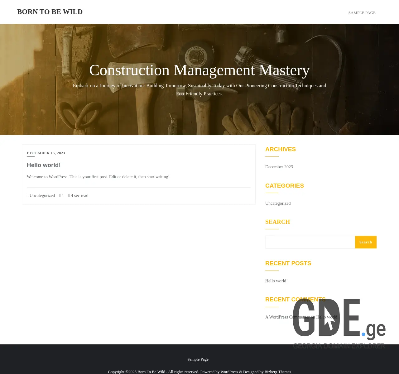 Screenshot of the site buildx.ge at 2025-11-26