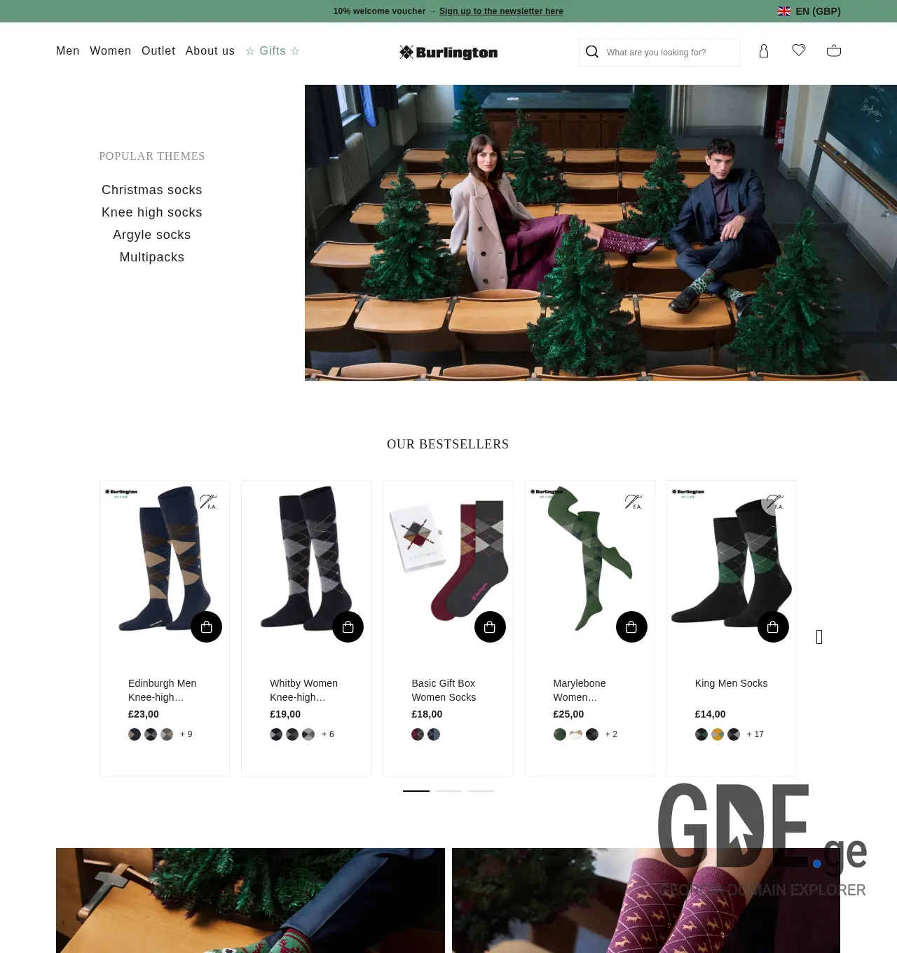 Screenshot of the site burlington.ge at 2025-11-30