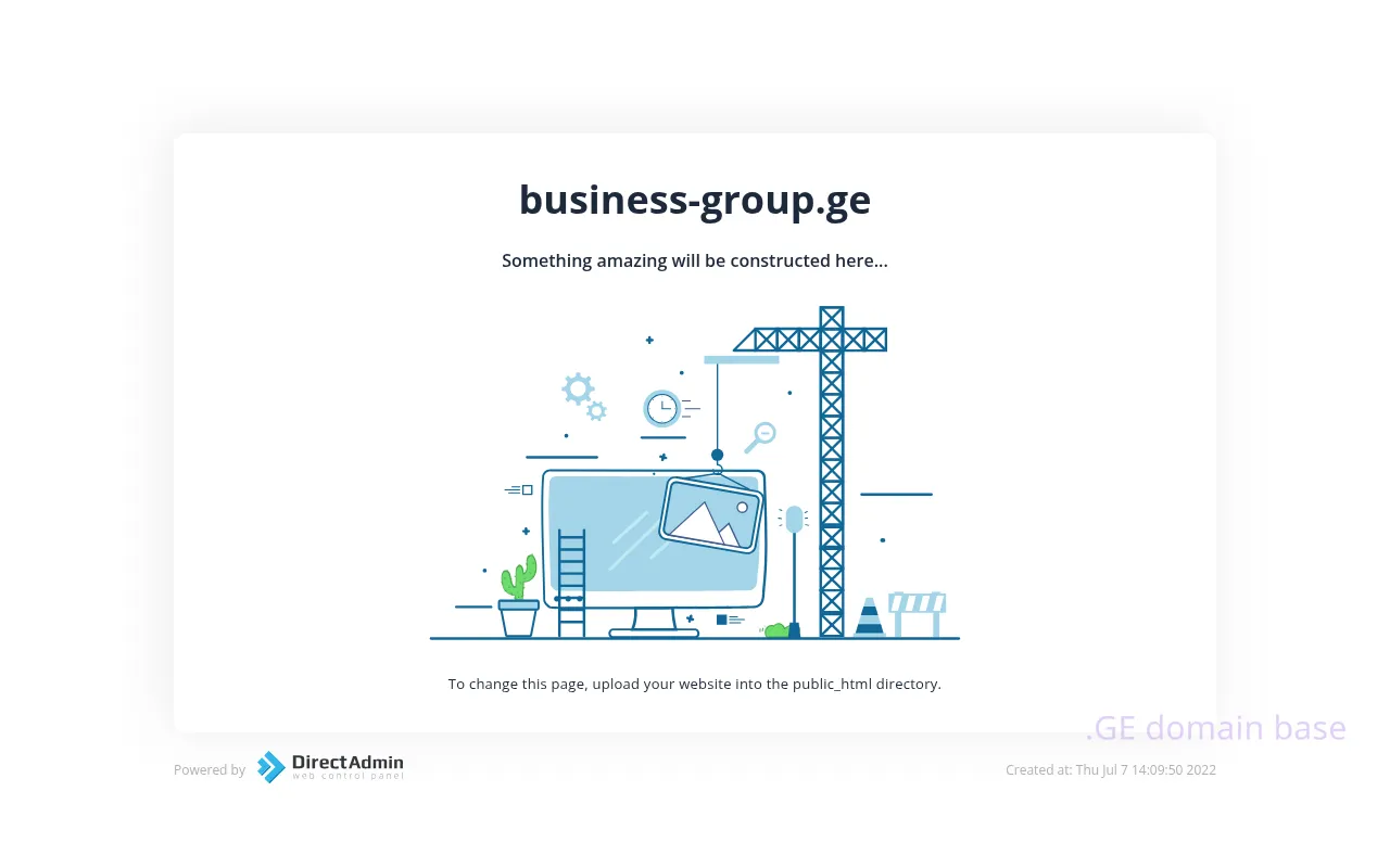 Screenshot of the site business-group.ge