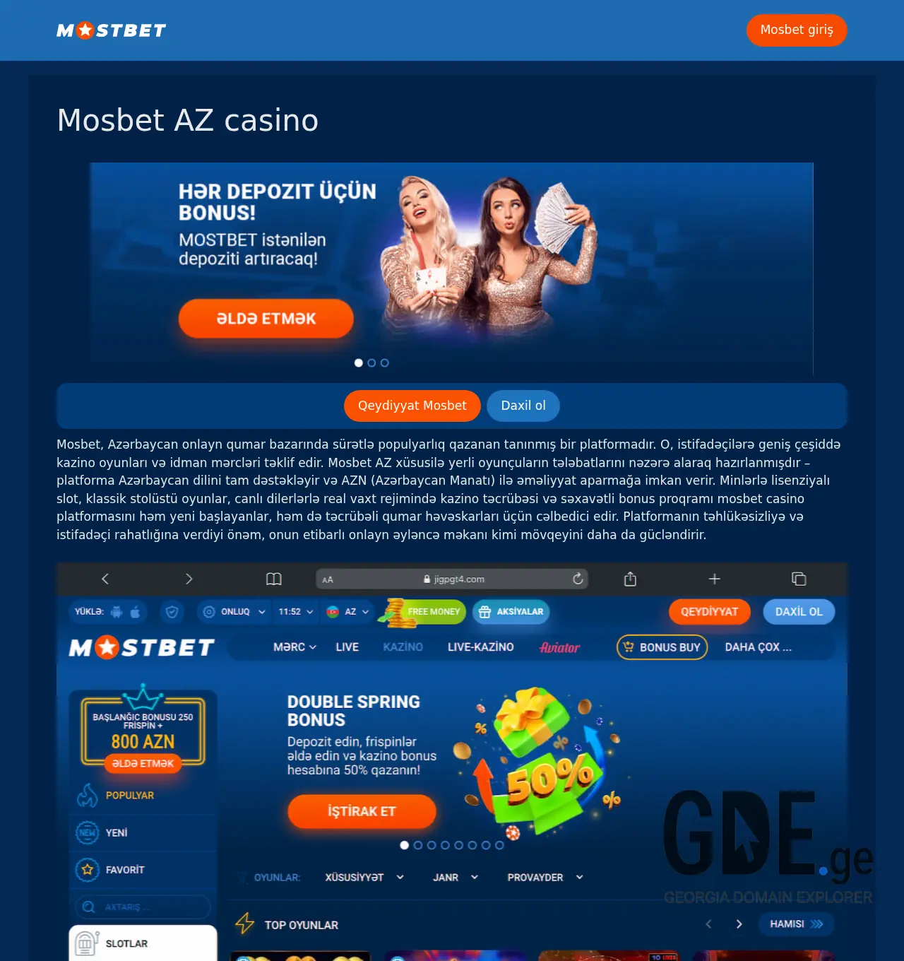 Screenshot of the site businesscontract.ge at 2025-11-30