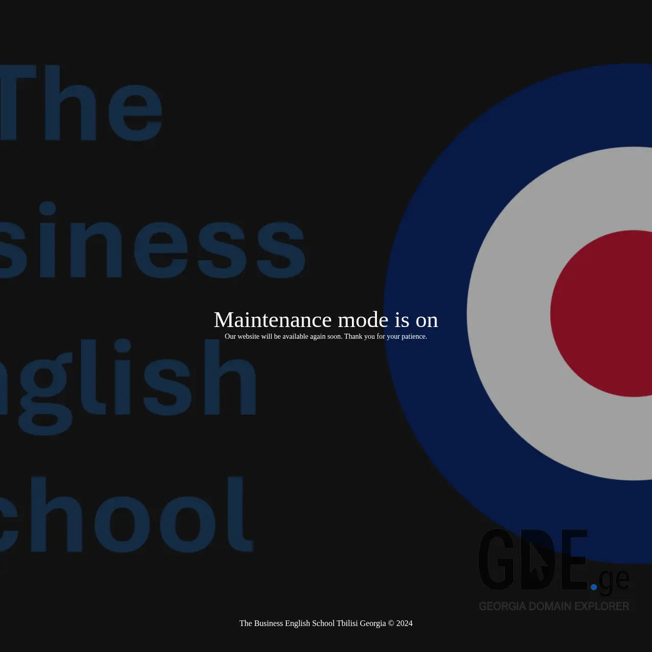Screenshot of the site businessenglish.ge at 2025-12-07