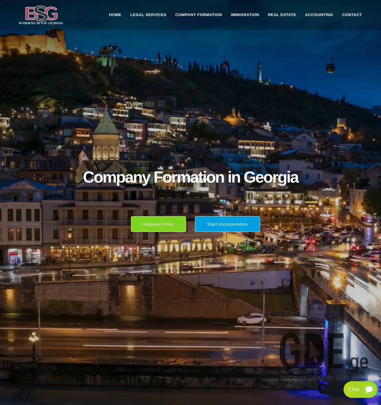 Screenshot of the site businessregister.ge at 2025-11-30