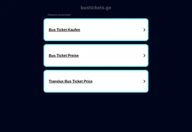 Screenshot of bustickets.ge