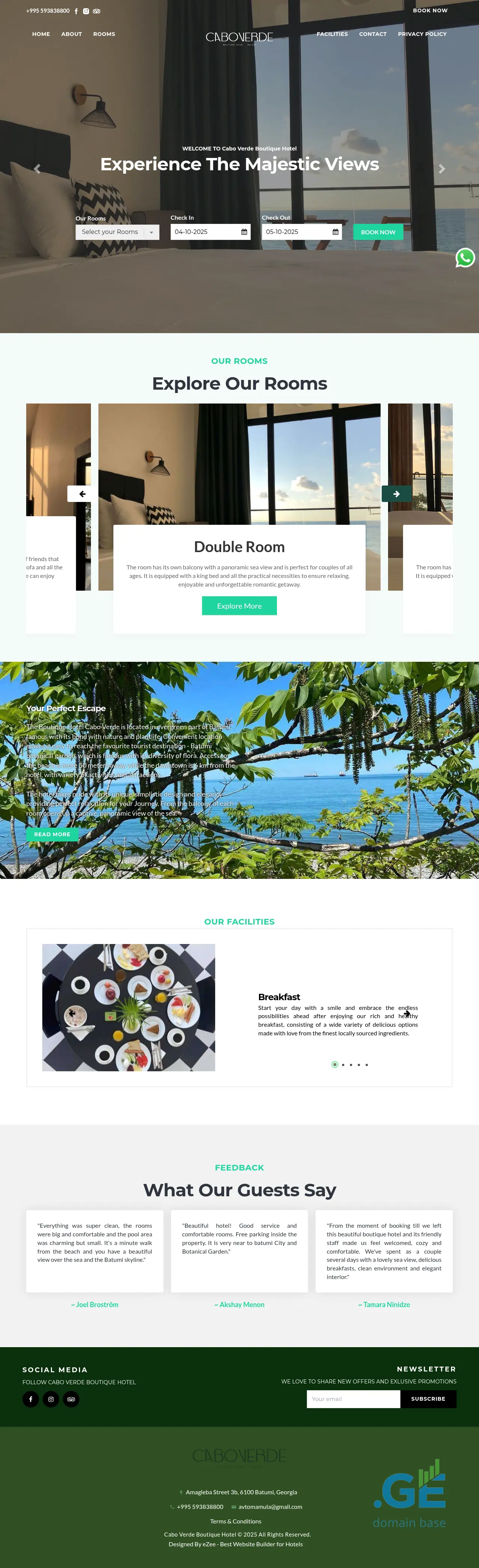 Screenshot of the site cabo-verde.ge at 2025-10-04