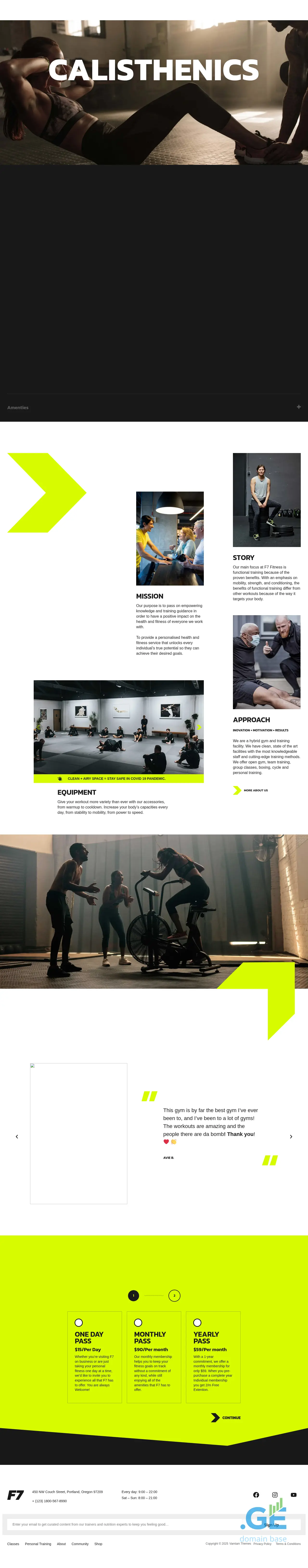 Screenshot of the site calisthenics.ge at 2025-10-04