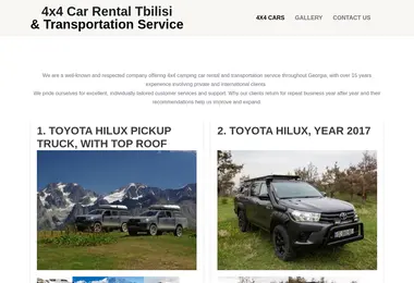 Screenshot of campercarrental.ge