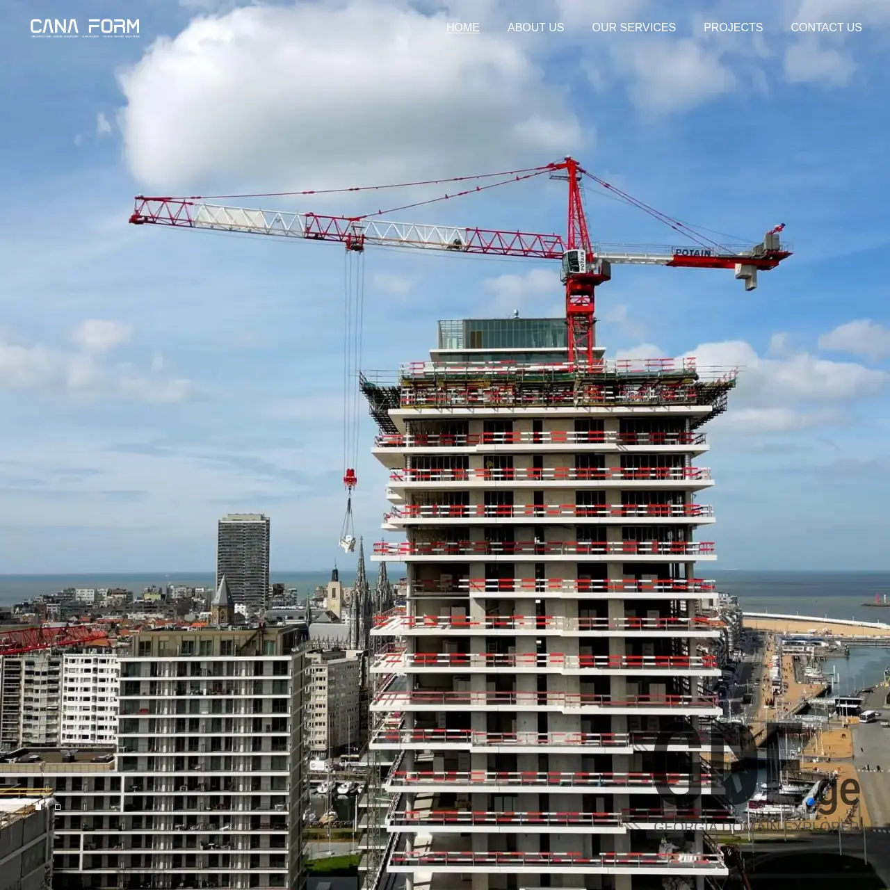 Screenshot of the site canaform.ge at 2025-12-07