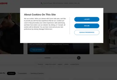 Скриншот canon.ge