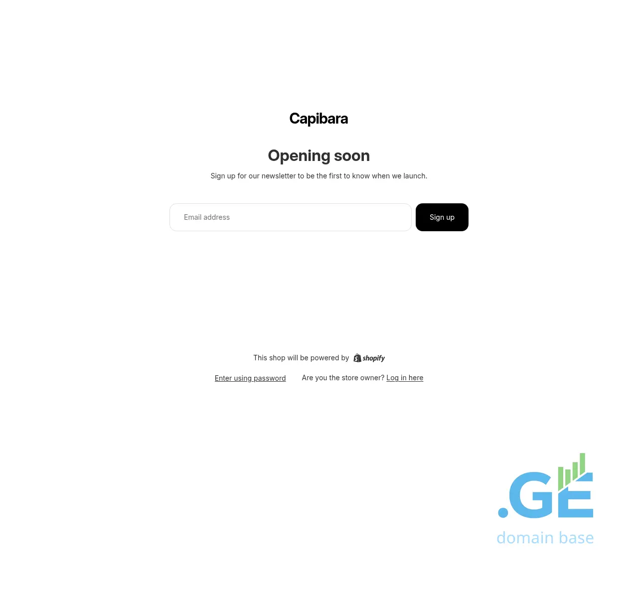 Screenshot of the site capibara.ge at 2025-11-02