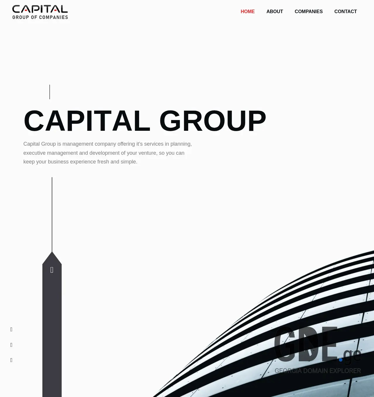 Screenshot of the site capitalgroup.ge at 2025-11-30