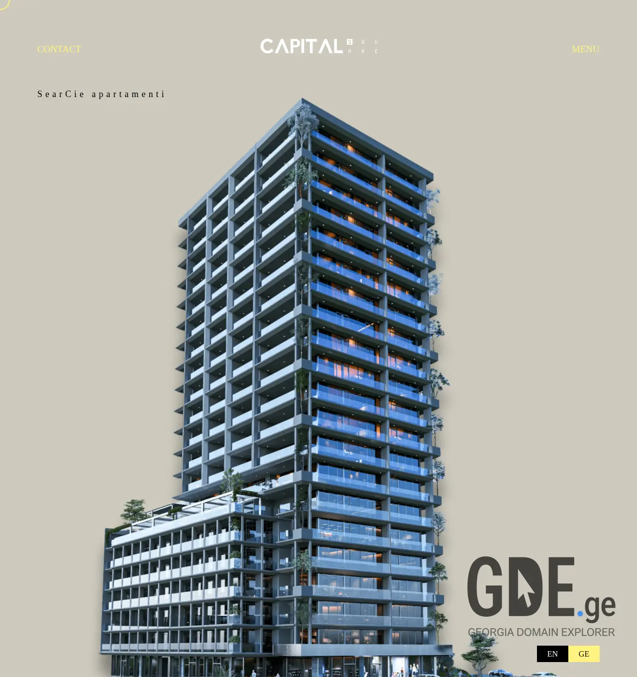 Screenshot of the site capitalsquare.ge at 2025-12-06