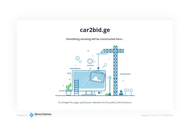 Screenshot of car2bid.ge