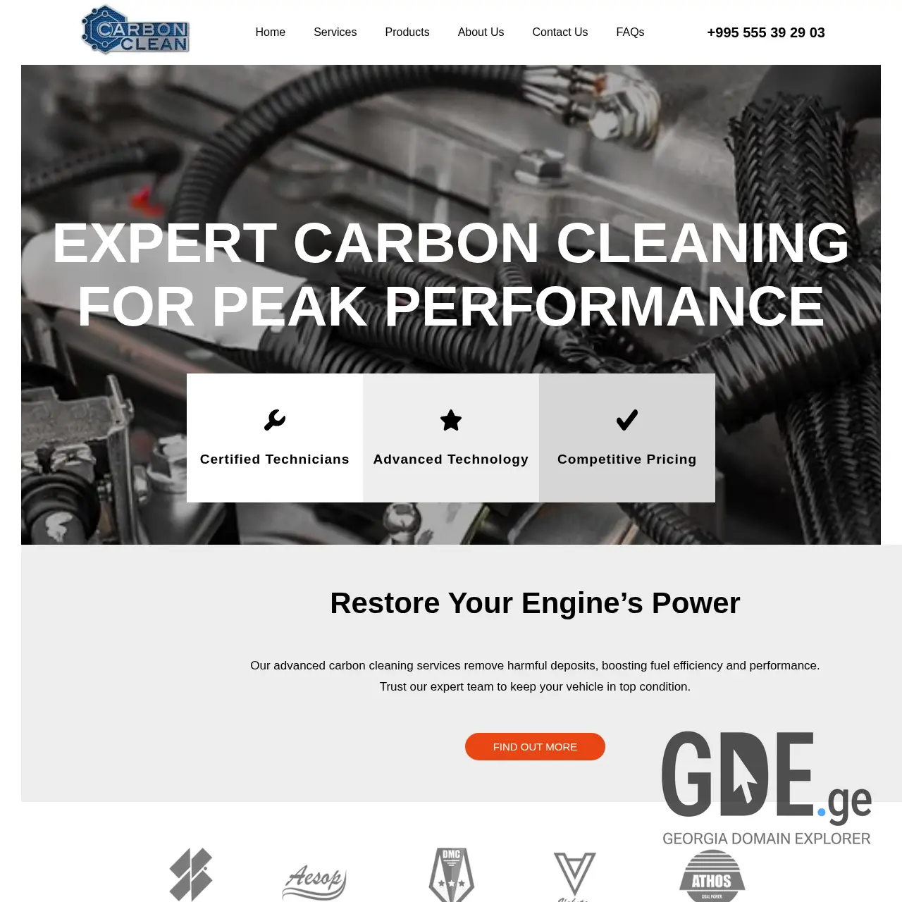 Screenshot of the site carbon-clean.ge at 2025-12-07