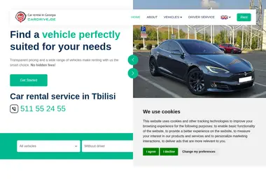 cardrive.ge-ის ეკრანის სურათი