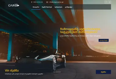 Screenshot of cargoexpress.ge