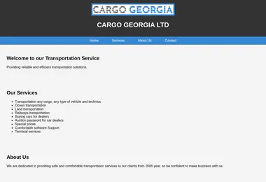 Скриншот cargogeorgia.ge