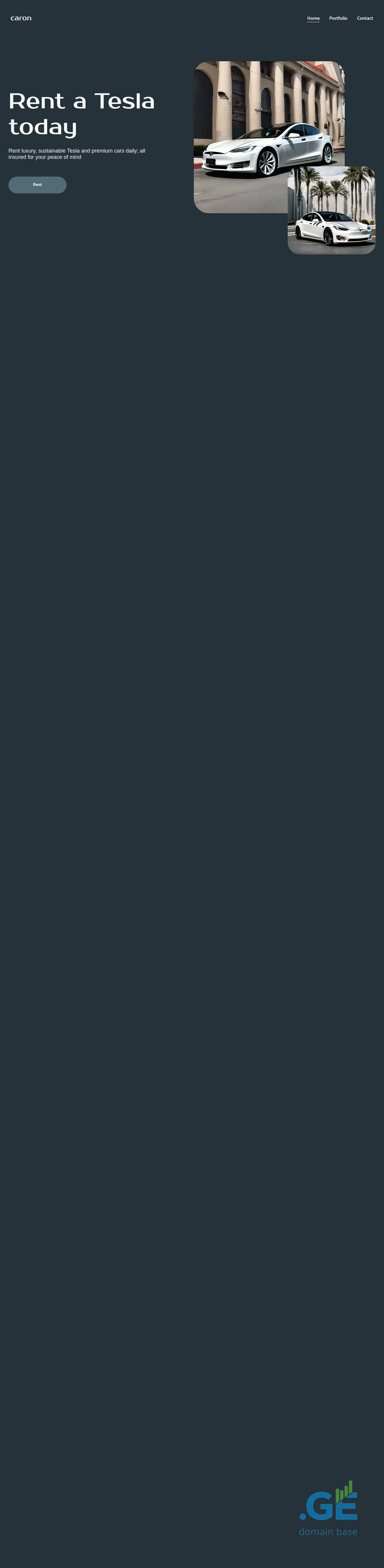 Screenshot of the site caron.ge at 2025-10-04