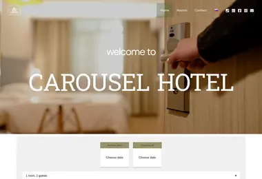 carouselhotel.ge-ის ეკრანის სურათი