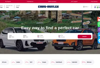 Screenshot of cars-rent.ge