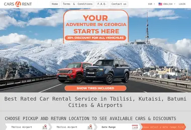 Screenshot of cars4rent.ge